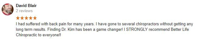 Patient Testimonial at Better Life Chiropractic